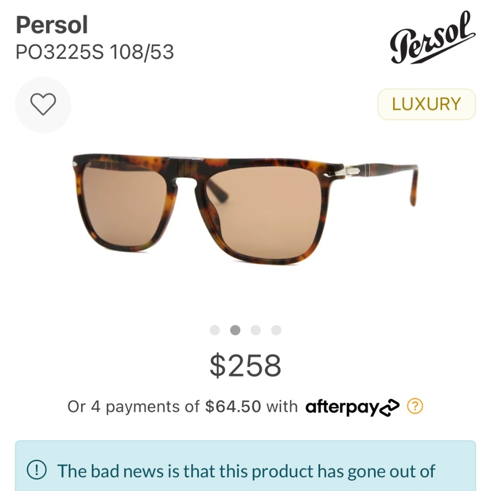 Persol Sunglasses PO3225S